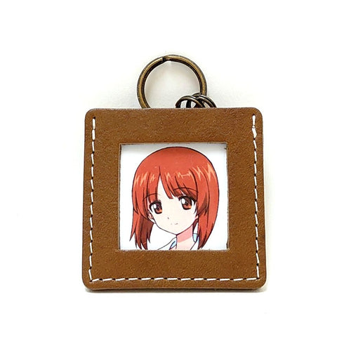 『ガールズ&パンツァー』 レザーミニフォトフレーム (大洗女子学園)
