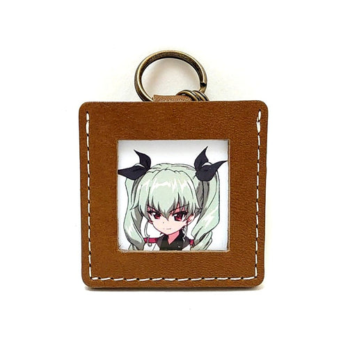 『ガールズ&パンツァー』 レザーミニフォトフレーム (アンツィオ高校)