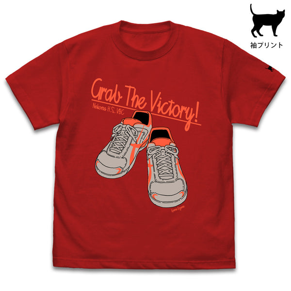『ハイキュー!! TO THE TOP』孤爪研磨シューズ Tシャツ RED