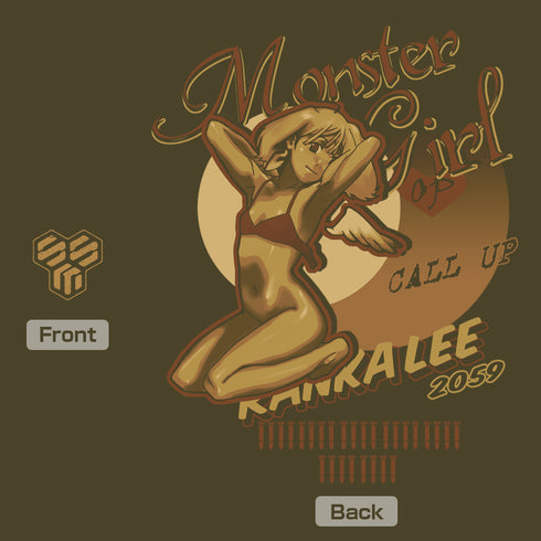 『マクロスF』ノーズアートランカ Tシャツ MOSS