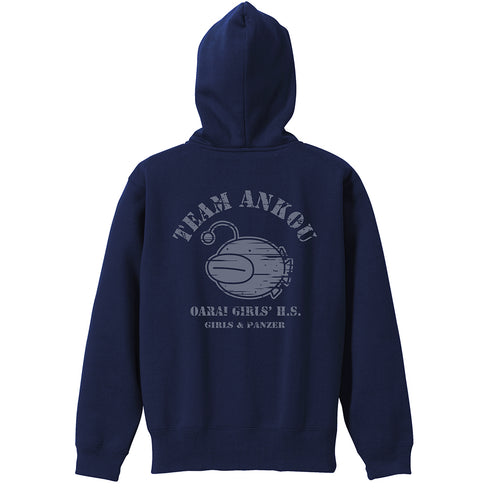 『ガールズ&パンツァー 最終章』あんこうチーム ジップパーカー NAVY