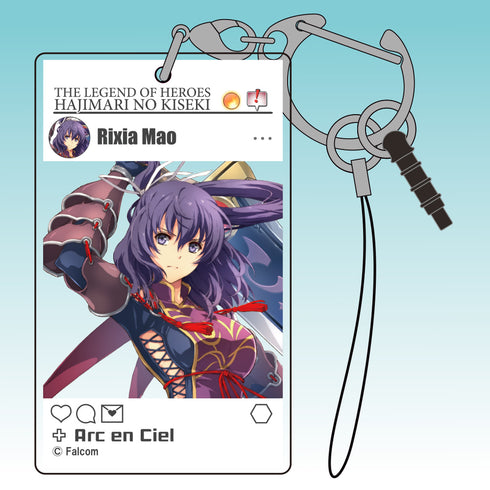 『英雄伝説 創の軌跡』リーシャ・マオ SNS風アクリルキーホルダー