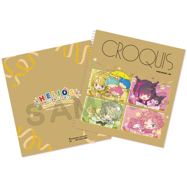 『エリオスライジングヒーローズ×サンリオキャラクターズ』marumanコラボ クロッキーブック C.ウエストセクター ギフトボックス