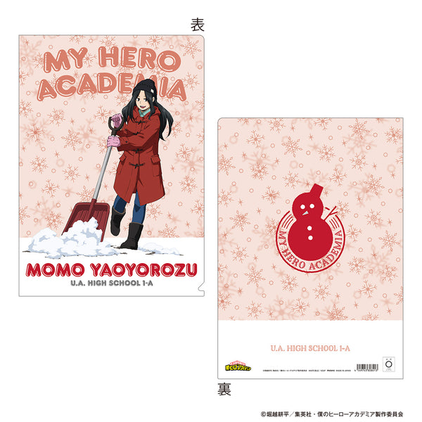 『僕のヒーローアカデミア』クリアファイル/八百万百 雪かき