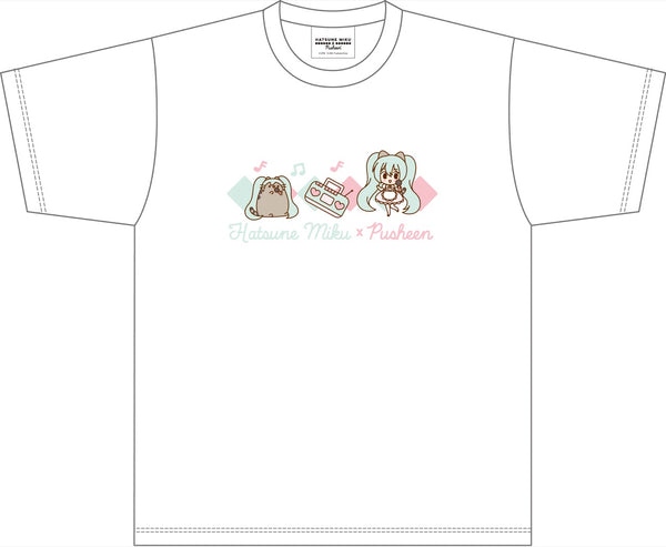 『初音ミク』Tシャツ Pusheenコラボ