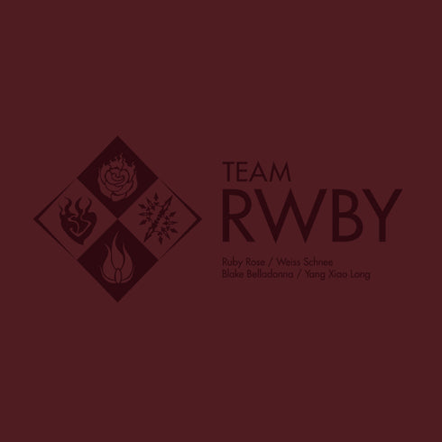 『RWBY 氷雪帝国』チームRWBY Tシャツ / BURGUNDY