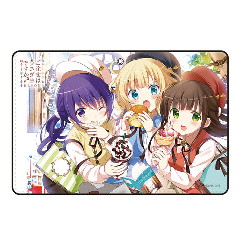 『ご注文はうさぎですか? BLOOM』二つ折りパスケース (リゼ&千夜&シャロ)