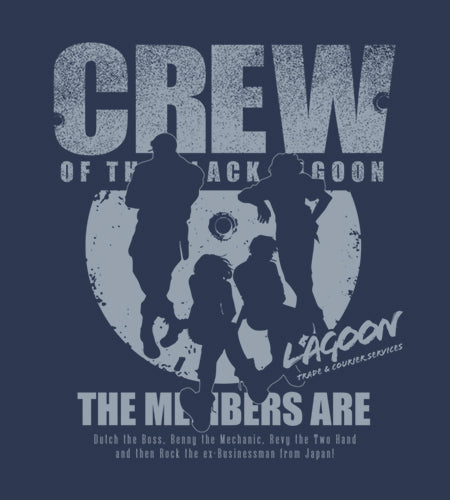 『BLACK LAGOON』ラグーン商会 シルエットTシャツ SLATE
