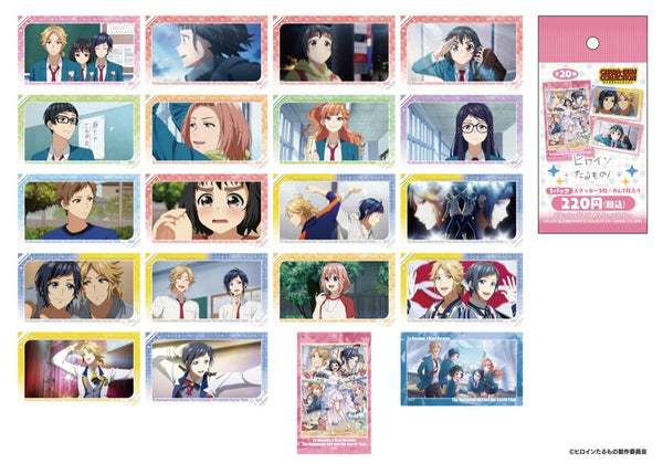 "What It Means to Be a Heroine! ~The Unpopular Heroine and Her Secret Job~" Character Gum Collection (with Stickers) BOX