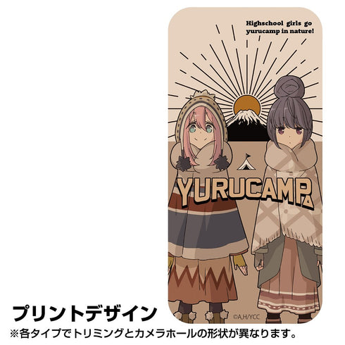 『ゆるキャン△』ゆるキャン△ なでしこ&リン 強化ガラスiPhoneケース