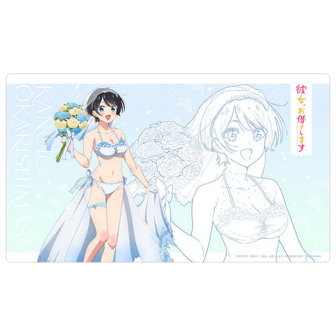『彼女、お借りします』描き下ろしラバーマット (更科瑠夏 ウエディング水着)