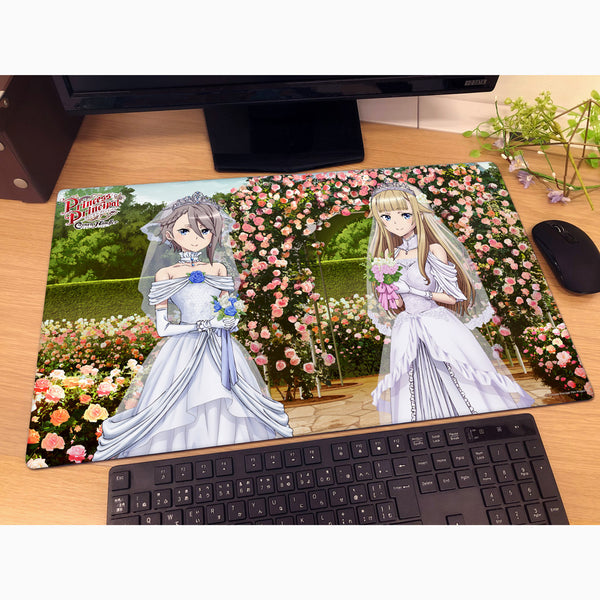 『プリンセス・プリンシパル Crown Handler』描き下ろしラバーマット (アンジェ&プリンセス/ウエディング)