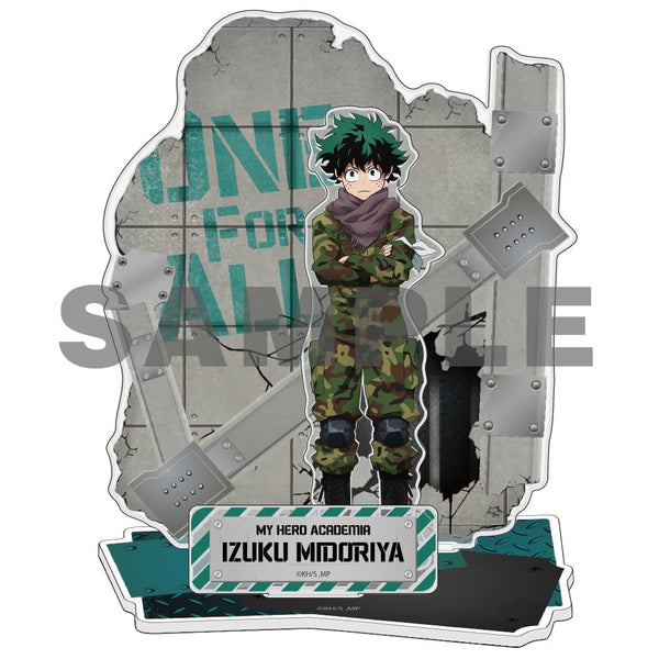 『僕のヒーローアカデミア』アクリルジオラマスタンド 緑谷出久(迷彩)