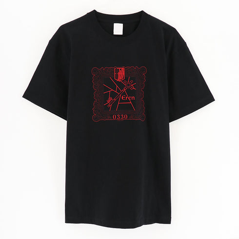 『進撃の巨人』フレームデザインTシャツ/エレン