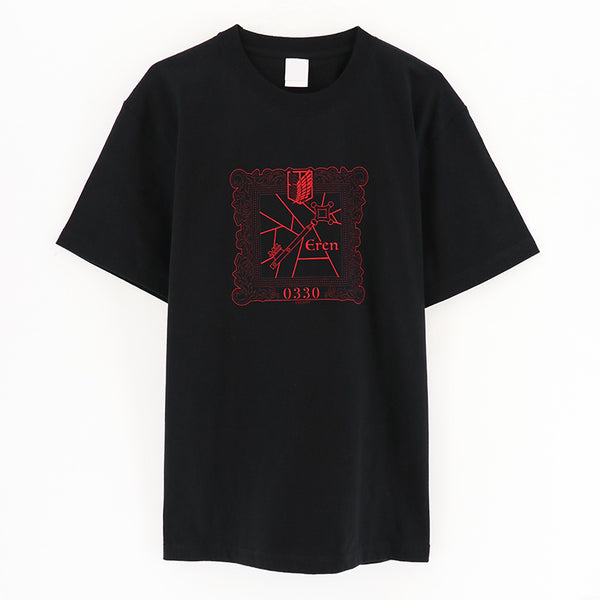『進撃の巨人』フレームデザインTシャツ/エレン