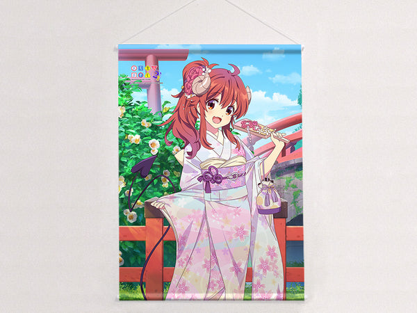 『まちカドまぞく 2丁目』描き下ろしB2タペストリー(吉田優子/晴れ着)Wスエード