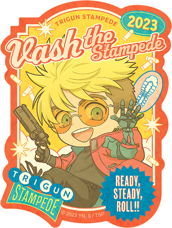 『TRIGUN STAMPEDE』ステッカー/ヴァッシュ ちびキャラ