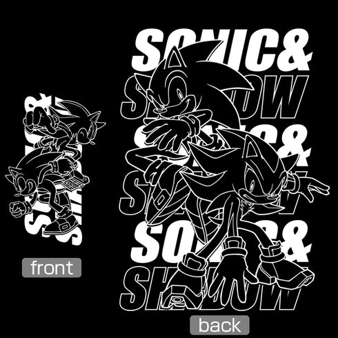 『ソニック・ザ・ヘッジホッグ』SONIC&SHADOW ジップパーカー BLACK