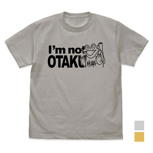 『カエルDX』オタクでわないTシャツ LIGHT GRAY