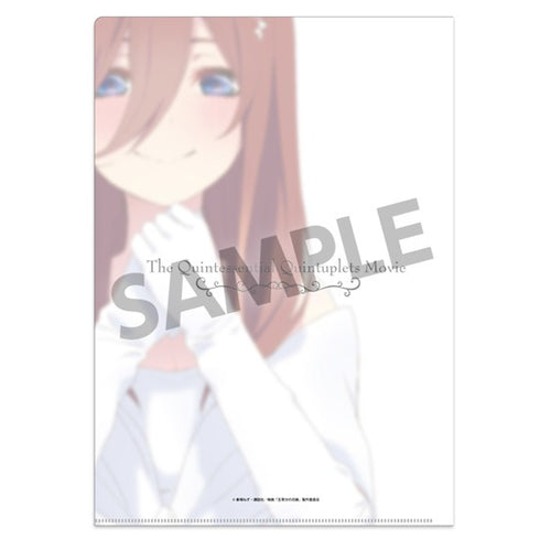 『映画 五等分の花嫁』クリアファイル 中野三玖 ウェディングドレス ver.