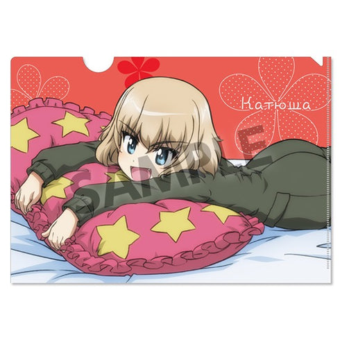 『ガールズ&パンツァー 最終章』クリアファイルセット カチューシャ 添い寝 ver.