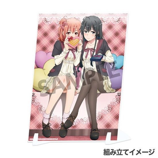 『やはり俺の青春ラブコメはまちがっている。完』ビジュアルアクリルプレート 雪ノ下雪乃&由比ヶ浜結衣 バレンタイン ver.