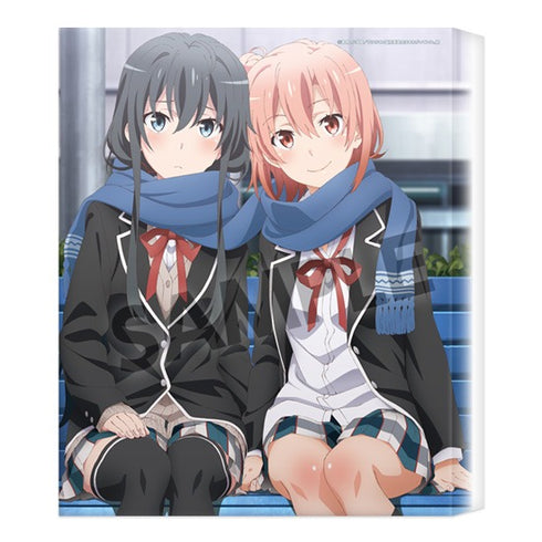 『やはり俺の青春ラブコメはまちがっている。続』キャンバスアート 雪ノ下雪乃&由比ヶ浜結衣 制服 ver.