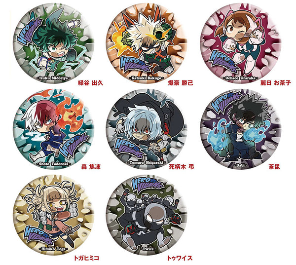 『僕のヒーローアカデミア』ぴた!でふぉめ ヒーローvs敵〈ヴィラン〉 トレーディング缶バッジ BOX