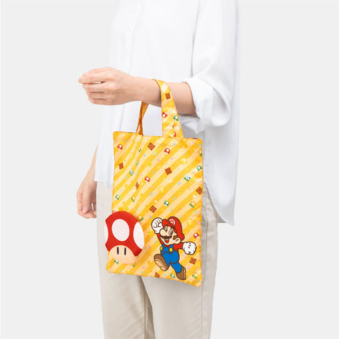 『スーパーマリオ』スーパーマリオ ラッピング×エコバッグ ミニ(スーパーキノコ)