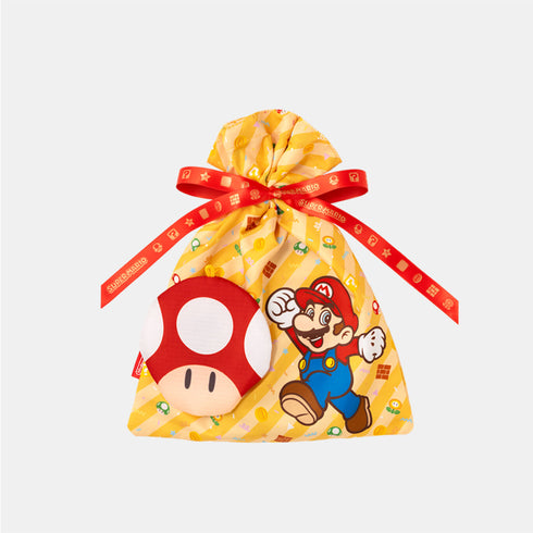 『スーパーマリオ』スーパーマリオ ラッピング×エコバッグ ミニ(スーパーキノコ)