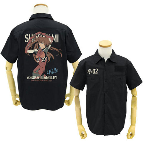 "Evangelion" Asuka Langley Shikinami Full-Color Work Shirt