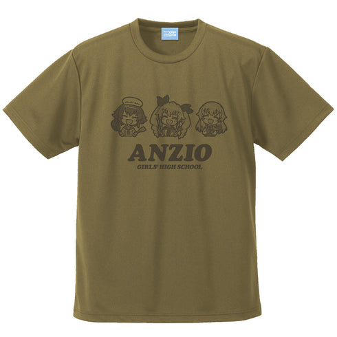 『ガールズ&パンツァー 最終章』アンツィオ高校 ドライTシャツ BROWN