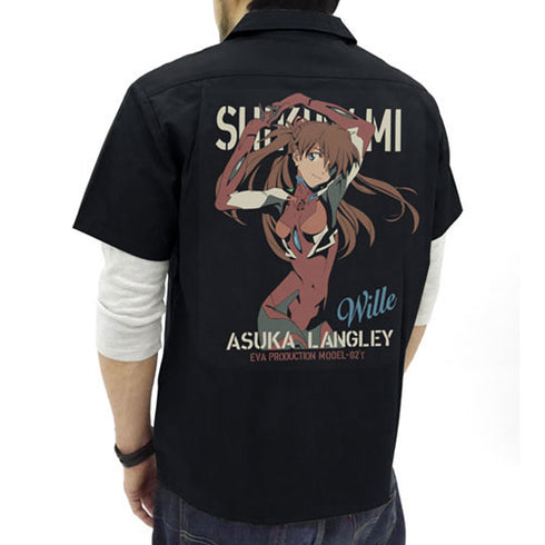 "Evangelion" Asuka Langley Shikinami Full-Color Work Shirt