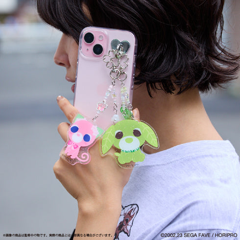 『お茶犬』キラキラアクリルキーホルダー チャイ