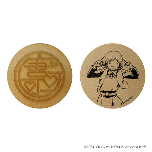 『ラブライブ!スーパースター!!』木製コースター【唐 可可】