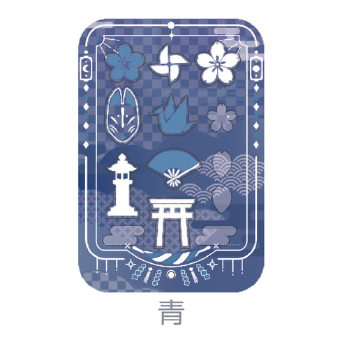 『推し活グッズ【ときメーク】』和風フレーム_青