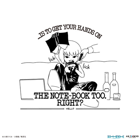 『DEATH NOTE』第1弾 シーンイラストTシャツ 6(メロ)ホワイト