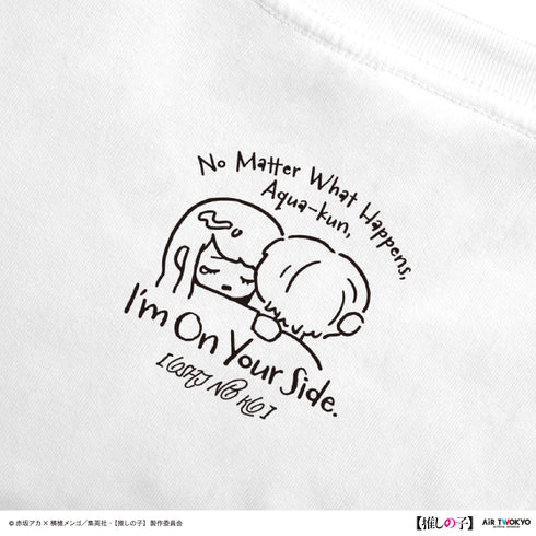 『【推しの子】』TVアニメ第2弾 モノトーンシーンイラストTシャツ 5(黒川あかね&アクア)ホワイト