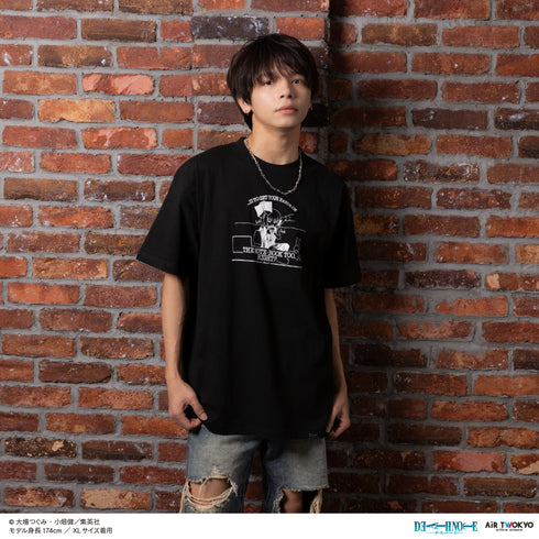 『DEATH NOTE』第1弾 シーンイラストTシャツ 6(メロ)ブラック
