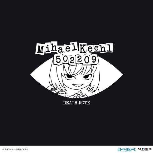 『DEATH NOTE』第1弾 シーンイラストTシャツ 6(メロ)ブラック