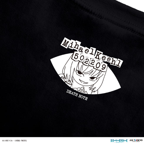 『DEATH NOTE』第1弾 シーンイラストTシャツ 6(メロ)ブラック