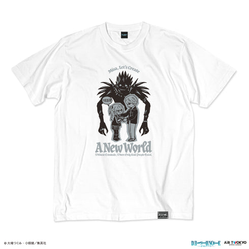 『DEATH NOTE』第1弾 シーンイラストTシャツ 7(夜神月&弥海砂&リューク)ホワイト