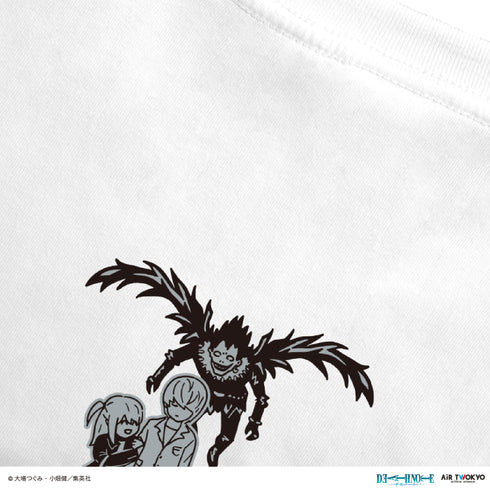 『DEATH NOTE』第1弾 シーンイラストTシャツ 7(夜神月&弥海砂&リューク)ホワイト
