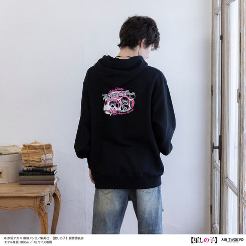 『【推しの子】』TVアニメ第2弾 モノトーンシーンイラストパーカー 1(アイ)ブラック