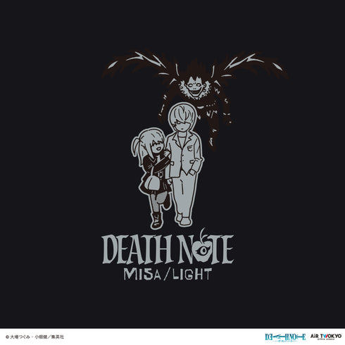 『DEATH NOTE』第1弾 シーンイラストTシャツ 7(夜神月&弥海砂&リューク)ブラック