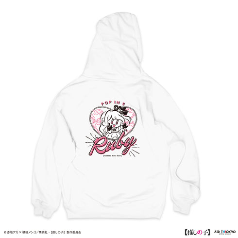 『【推しの子】』TVアニメ第2弾 モノトーンシーンイラストパーカー 3(ルビー)ホワイト