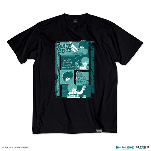 『DEATH NOTE』第1弾 シーンイラストTシャツ 8(夜神月&L)ブラック