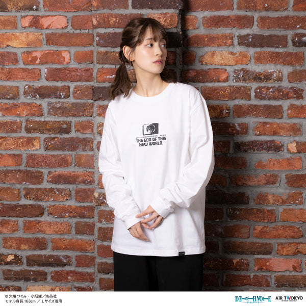 『DEATH NOTE』第1弾 シーンイラストロングスリーブTシャツ 1(夜神月)ホワイト