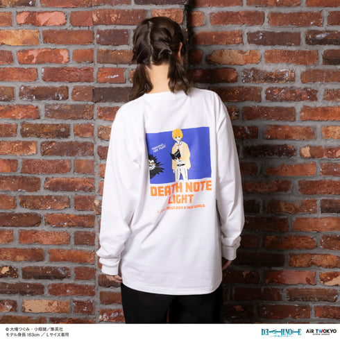 『DEATH NOTE』第1弾 シーンイラストロングスリーブTシャツ 1(夜神月)ホワイト