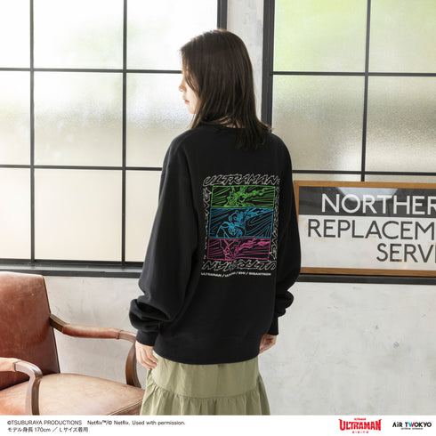 『ウルトラマン ULTRAMAN: RIING』第1弾 アメコミイラストスウェット 2(親子のスペシウム光線)